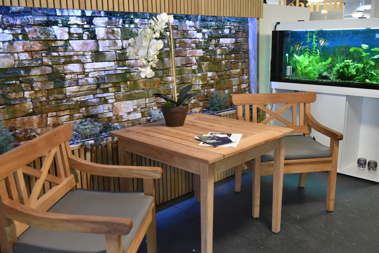 Fællesområde med akvarium i Landsbyen Møllevang